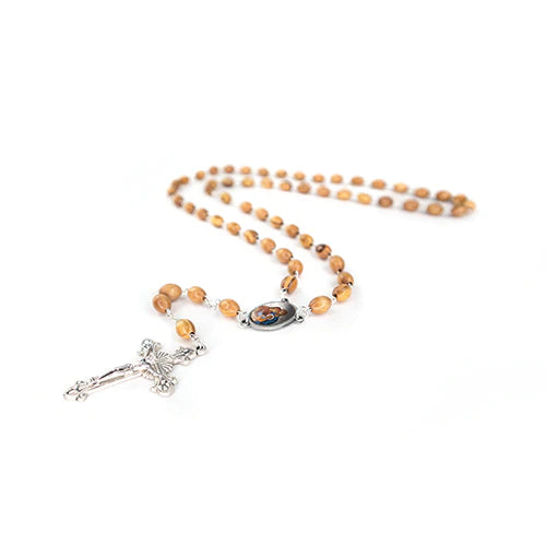 Holy Family (Byzantine) Olive Wood Rosary - Unique Catholic Gifts