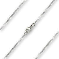 18 inch Sterling Silver Lite Curb Chain with Lobster Claw - Carded - Unique Catholic Gifts