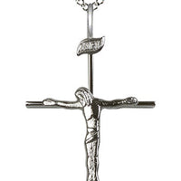 Sterling Silver Crucifix Pendant on a Sterling Silver Chain - Unique Catholic Gifts