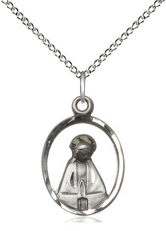 Sterling Silver Madonna Pendant on Sterling Silver Chain - Unique Catholic Gifts