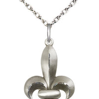 Sterling Silver Fleur-de-Lis Necklace - Timeless Beauty in Every Curve - Unique Catholic Gifts