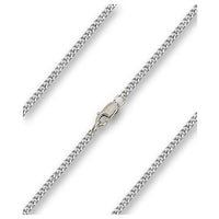 27 inch Sterling Silver - Rhodium Finished Curb Chain with Lobster Claw - Carded - Unique Catholic Gifts