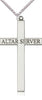 Sterling Silver Alter Server Cross Pendant on a Sterling Silver Chain - Unique Catholic Gifts