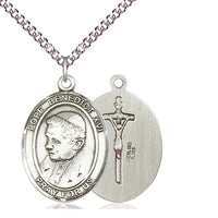 Sterling Silver Pope Benedict XVI Pendant on a Sterling Silver Chain - Unique Catholic Gifts