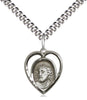 Sterling Silver Ecce Homo Pendant on a Sterling Silver Curb Chain - Unique Catholic Gifts