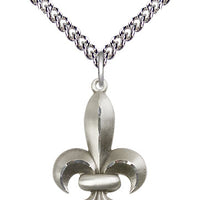 Sterling Silver Fleur-de-Lis Necklace - Timeless Beauty in Every Curve - Unique Catholic Gifts