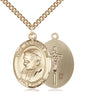 14kt Gold Filled Pope Benedict XVI Pendant on a Gold Filled Chain - Unique Catholic Gifts
