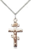 GF/SS Greek Crucifix Pendant on a Sterling Silver Chain - Unique Catholic Gifts
