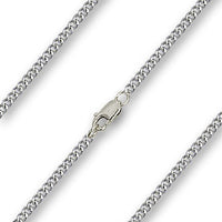 18" Light Rhodium Heavy Curb Chain with Lobster Claw - Carded - Unique Catholic Gifts