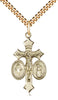14kt Gold Filled Jesus, Mary, Our Lady of La Salette Pendant on a Gold Filled Chain - Unique Catholic Gifts