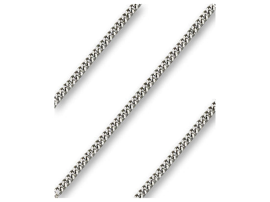 30 inch Light Rhodium Curb Chain with Lobster Claw - Carded - Unique Catholic Gifts