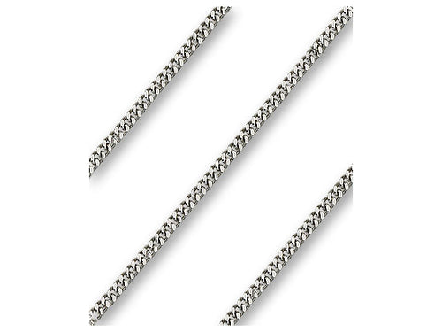 30 inch Light Rhodium Curb Chain with Lobster Claw - Carded - Unique Catholic Gifts