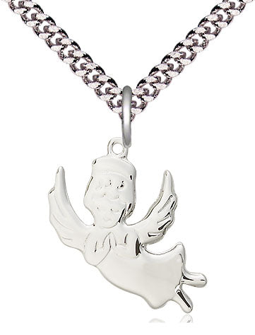 Sterling Silver Angel Pendant on a Sterling Silver Chain - Unique Catholic Gifts