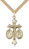14kt Gold Filled Jesus, Mary, Our Lady of La Salette Pendant on a Gold Filled Chain - Unique Catholic Gifts