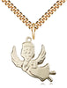 14kt Gold Filled Angel Pendant on a Gold Filled Chain - Unique Catholic Gifts
