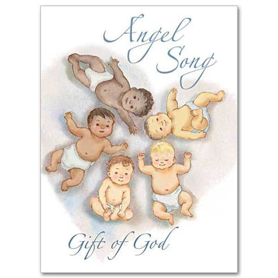Angel Song Gift of God Baby Congratulations Card ( 4.375 x 5.9375