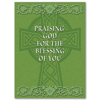 Praising God for the Blessing of You Abbey Irish Thank You Card - Unique Catholic Gifts