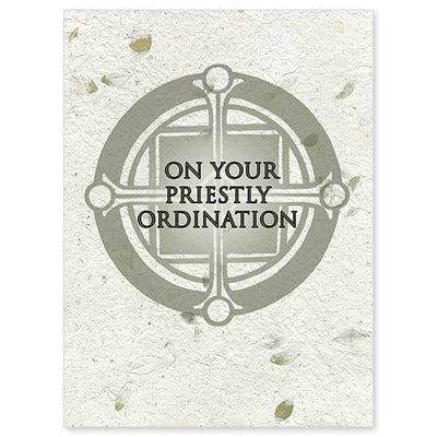 On Your Priestly Ordination  Ordination Congratulations Card - Unique Catholic Gifts