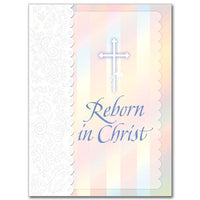 Reborn in Christ Child Baptism Greeting Card - Unique Catholic Gifts