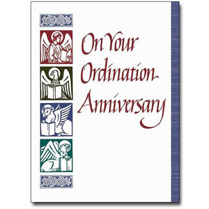 On Your Ordination Anniversary Greeting Card - Unique Catholic Gifts