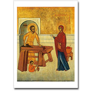The Family of Nazareth Icon Greeting Card - Unique Catholic Gifts