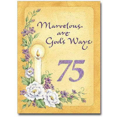 Marvelous Are God's Ways Religious Profession Anniversary Card  (4.375 x 5.9375