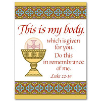 Do This In Remembrance Mass Card, General Intention Greeting Card - Unique Catholic Gifts