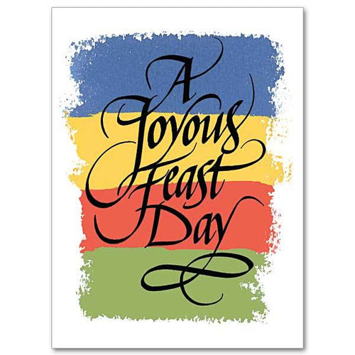 A Joyous Feast Day Feast Day Card - Unique Catholic Gifts