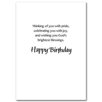 With Love On Your Birthday, Grandson Family Blessings Birthday Card - Unique Catholic Gifts
