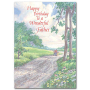 Happy Birthday to a Wonderful Father Birthday Card ( 5 x 7 ) - Unique Catholic Gifts