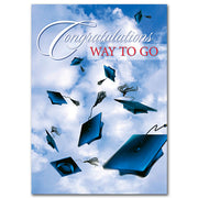 Congratulations Way to Go Graduation Greeting Card - Unique Catholic Gifts