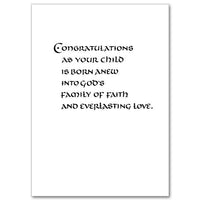 Made New in God's Love Baptism Card for a Child - Unique Catholic Gifts