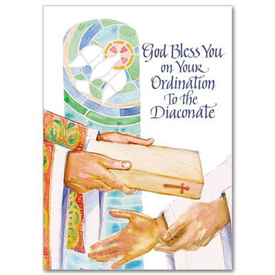 God Bless You on Your Ordination To the Diaconate Deacon Congratulations Card - Unique Catholic Gifts