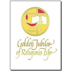 Golden Jubilee of Religious Life Religious Profession Anniversary Card (5.93