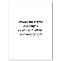 On Your Priestly Ordination Ordination Congratulations Card - Unique Catholic Gifts