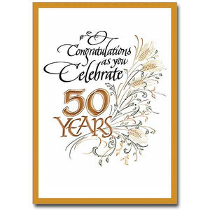 Congratulations as You Celebrate 50 Years - Unique Catholic Gifts
