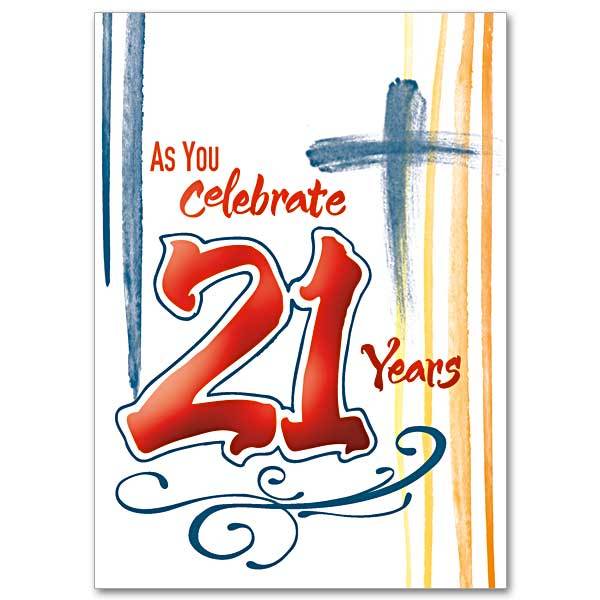 As You Celebrate 21 Years 21st Birthday Card - Unique Catholic Gifts