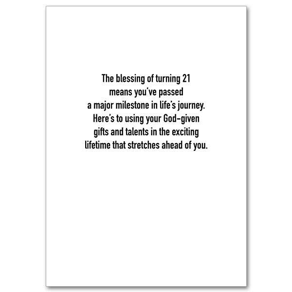 As You Celebrate 21 Years 21st Birthday Card - Unique Catholic Gifts