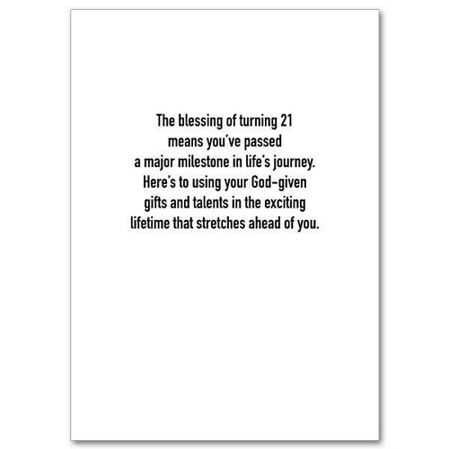 As You Celebrate 21 Years 21st Birthday Card - Unique Catholic Gifts