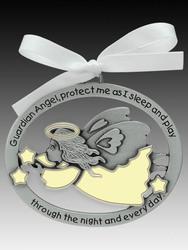 Crib Medal: Guardian Angel Glow in Dark - Unique Catholic Gifts