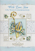 With Love Son On Your Confirmation Greeting Card - Unique Catholic Gifts