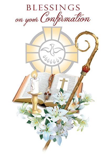 Blessings on your Confirmation Greeting Card – JMJs Catholic Store, Inc