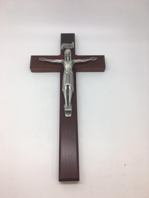 Cherry Wood Crucifix (12") - Unique Catholic Gifts