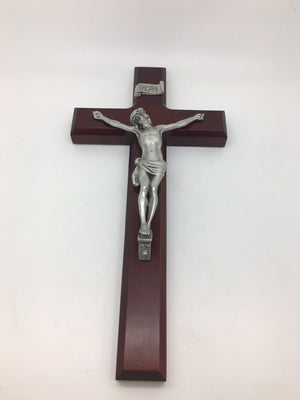 Cherry Wood Crucifix (11") - Unique Catholic Gifts