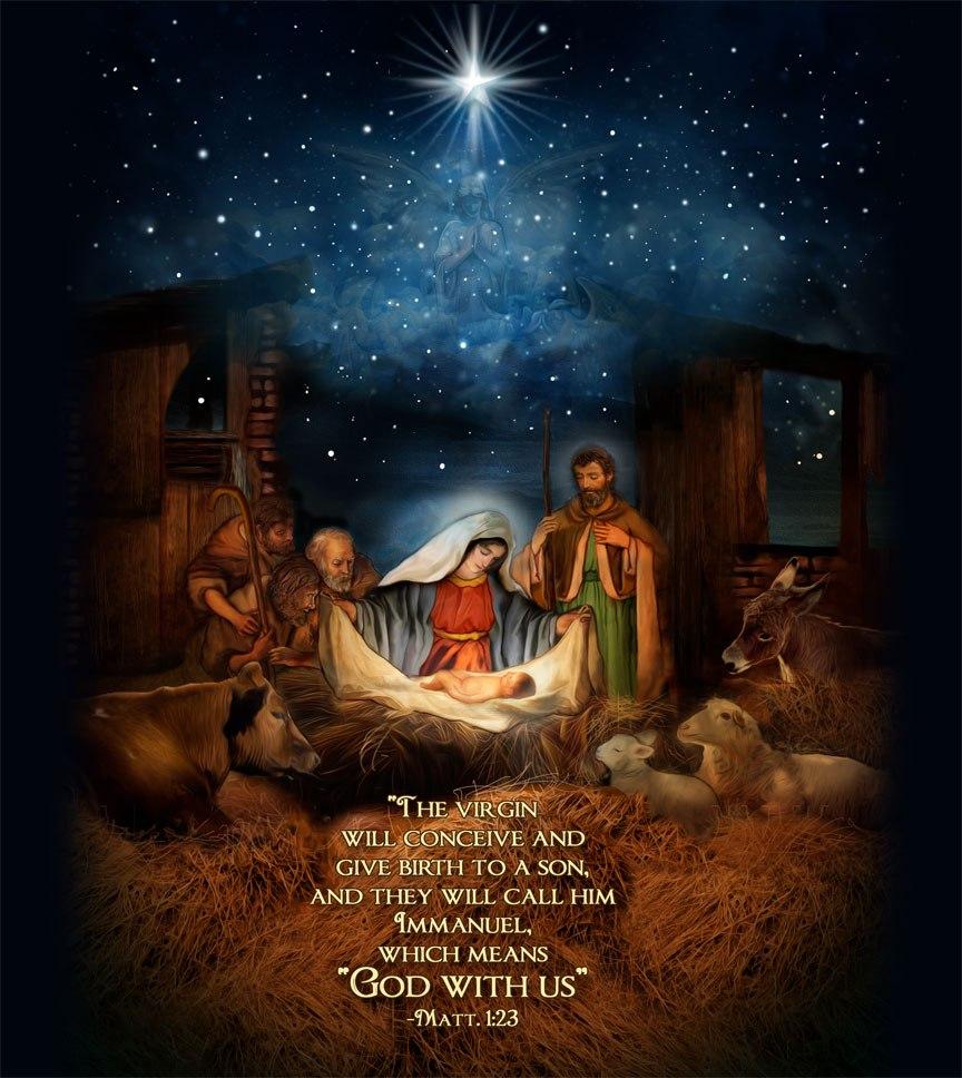 Nativity Scene LED Candle with Timer - Unique Catholic Gifts