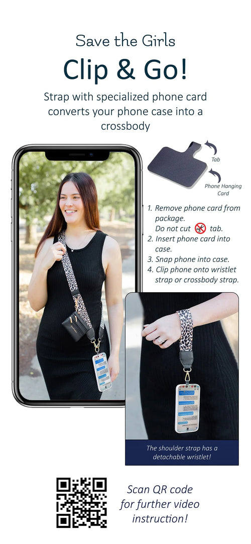 Clip and Go Phone Strap BLACK - Unique Catholic Gifts