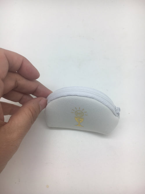 Communion Zippered Pouch (White) - Unique Catholic Gifts