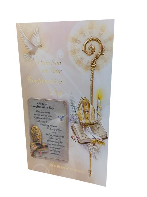 Confirmation Greeting Card for a Son - Unique Catholic Gifts