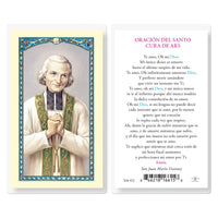 Cura de Ars Tarjeta Laminada de Oración - Unique Catholic Gifts
