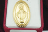 Gold Miraculous Medal, 24"chain. Medalla Milagrosa Plata y Oro - Unique Catholic Gifts